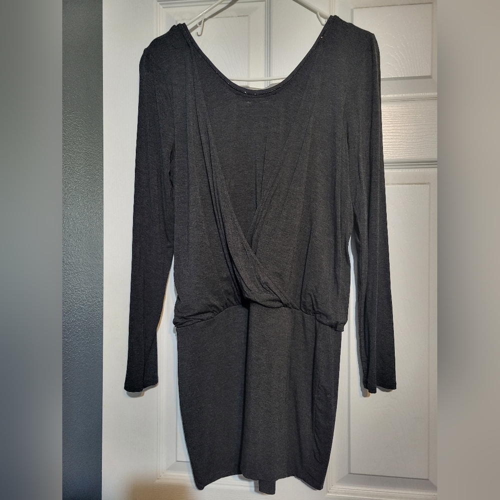 Elegant Black Long Sleeve Dress